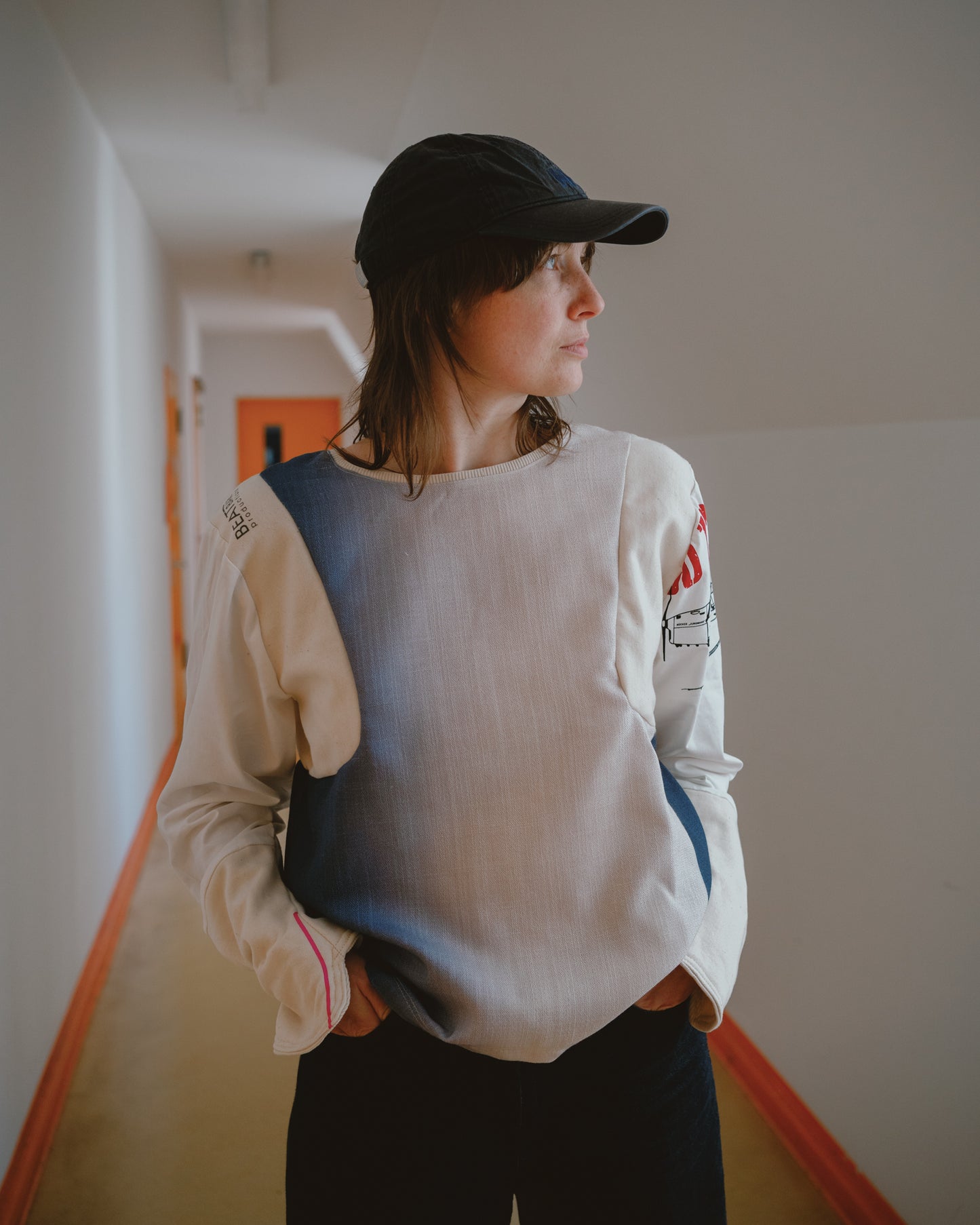 Upcycled Linien, French terry and jersey