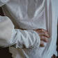 Upcycled Cotton Jersey & Satin Top