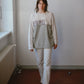 Upcycled Linien & Cotton Top