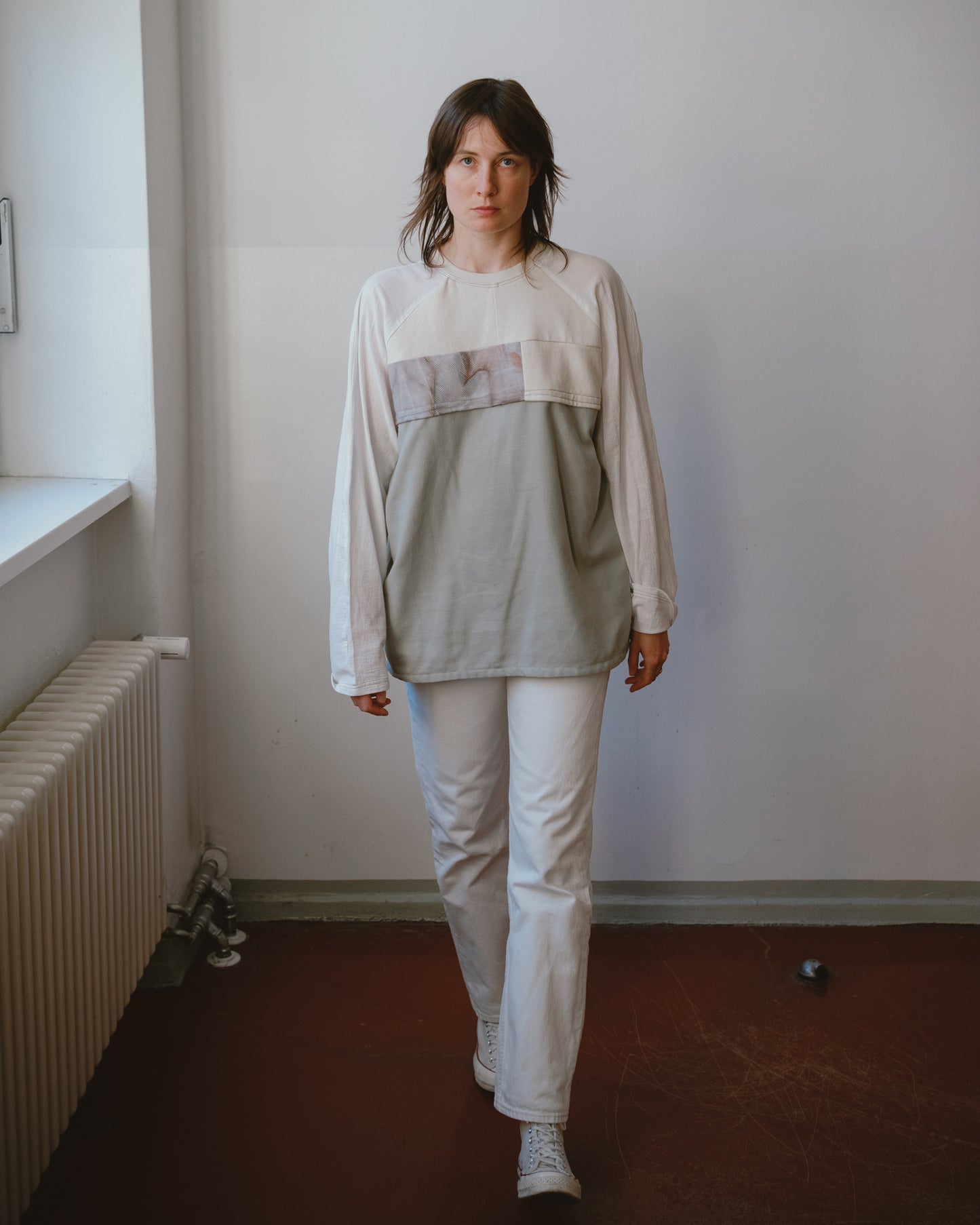 Upcycled Linien & Cotton Top