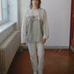 Upcycled Linien & Cotton Top