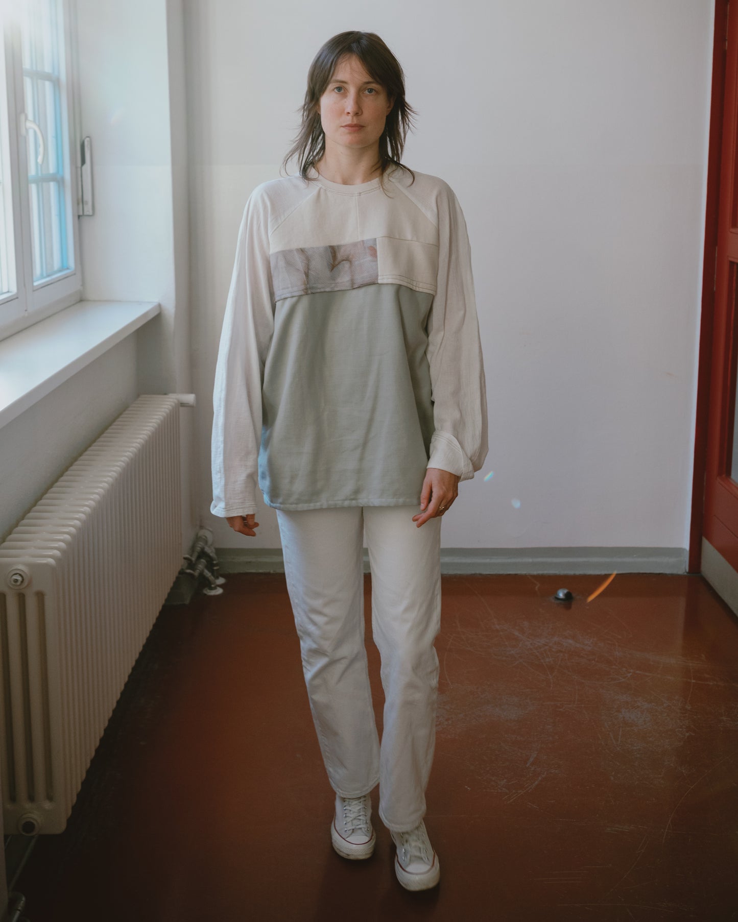 Upcycled Linien & Cotton Top