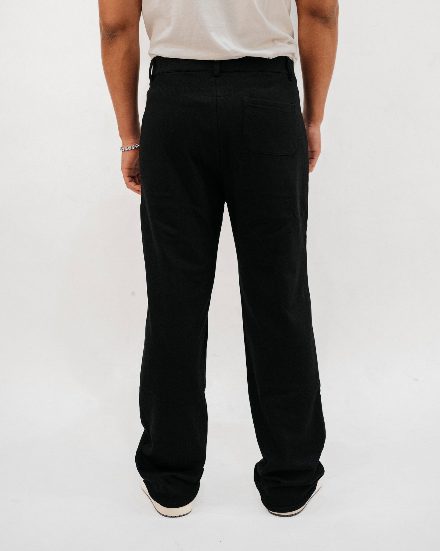 French Terry sweatpants in black